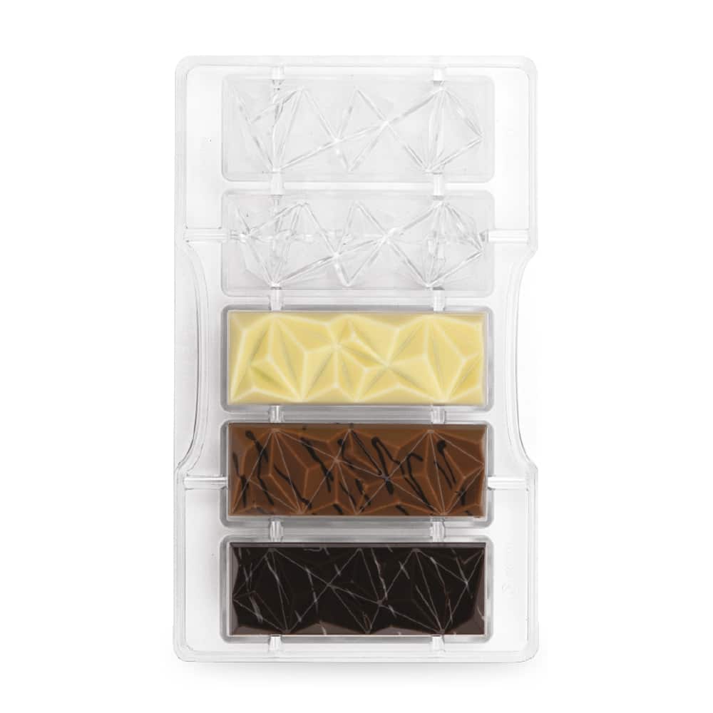 3 Stampi In Silicone Per Cioccolato – Stampo Per Tavolette, Praline E Caramelle Fai Da Te – Antiaderente, Riutilizzabile, Adatto A Forno E Microonde (da -40°C A 230°C)