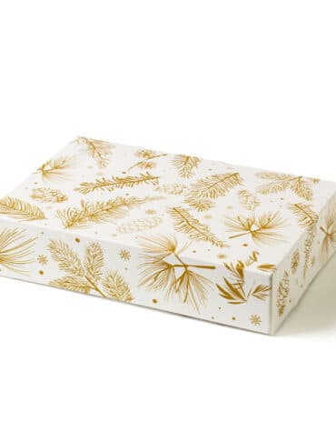Scatola per dolci natalizia Foglie d’Oro