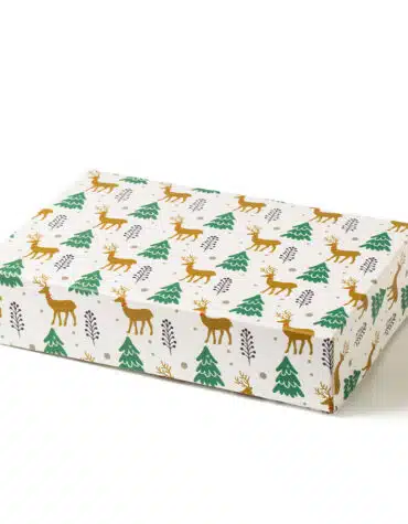 Scatola per dolci natalizia Renna Gold