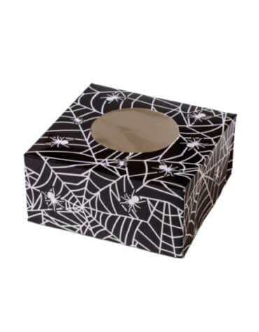 Scatola con inserto per Cupcakes e dolcetti Ragnatela