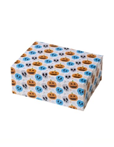 Scatola Happy per dolcetti Teschio e Zucca