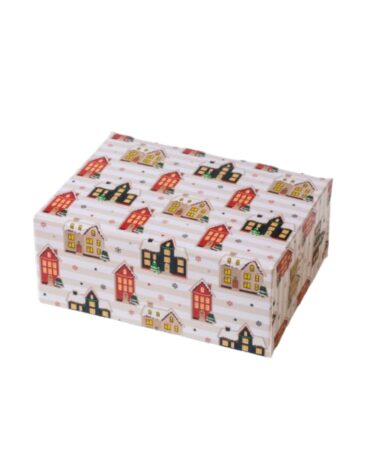 Scatola Happy per dolcetti Casette di Natale