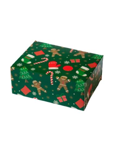 Scatola Happy per dolcetti Gingerbread