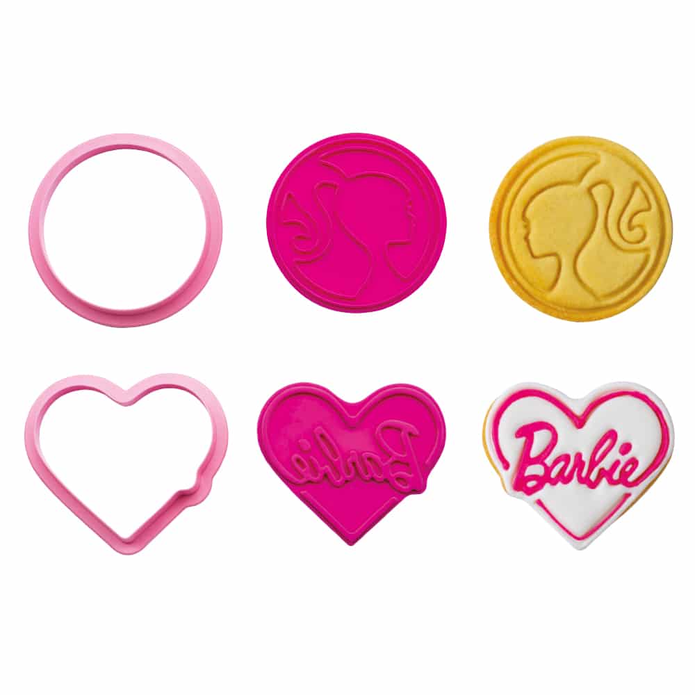 Décora Cutters Barbie - 2 Emporte-pièces Et Marqueurs 3D