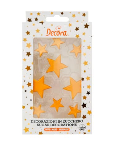 Stelle dorate in zucchero