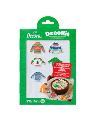 DecoKit 2D in Zucchero Maglioncini Natalizi