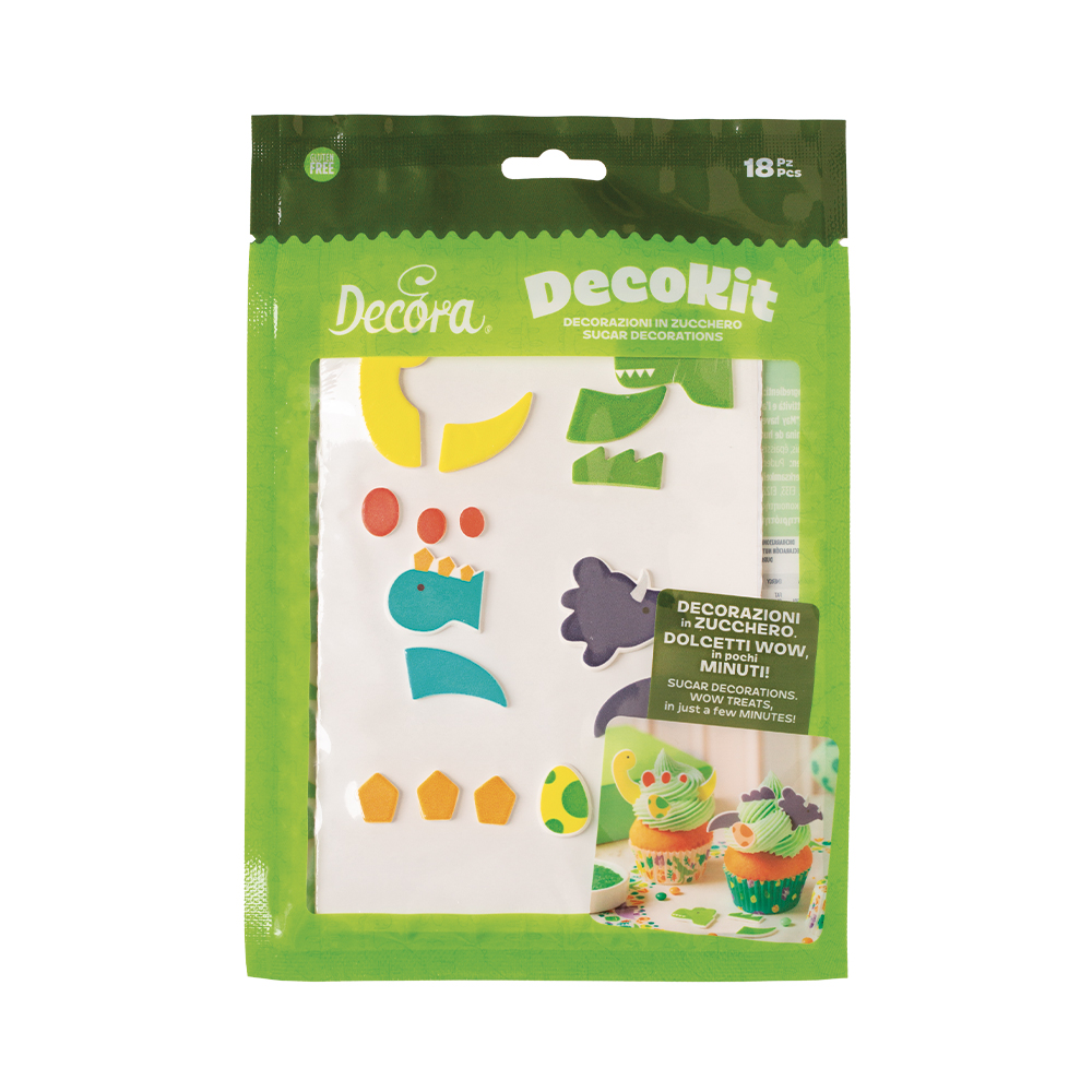 DecoKit 2D in Zucchero Dinosauro