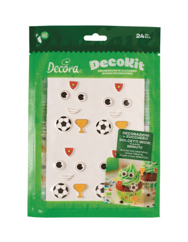 DecoKit 2D in Zucchero Giocatori di Football Calcio