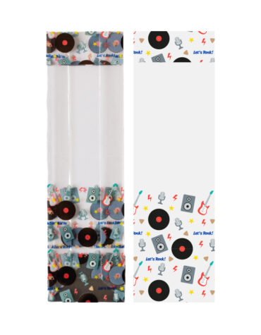 Sacchetti in plastica con fondo rigido Let's Rock linea Bakery