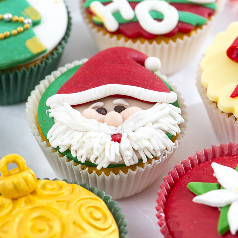 Cupcakes Babbo Natale