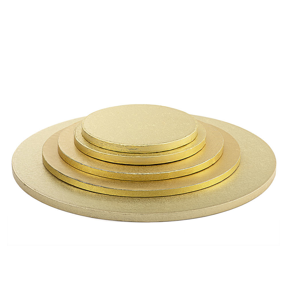 TRADE PACK 5 x 14 inch SQUARE GOLD CAKE DRUMS boards - from only £6.96