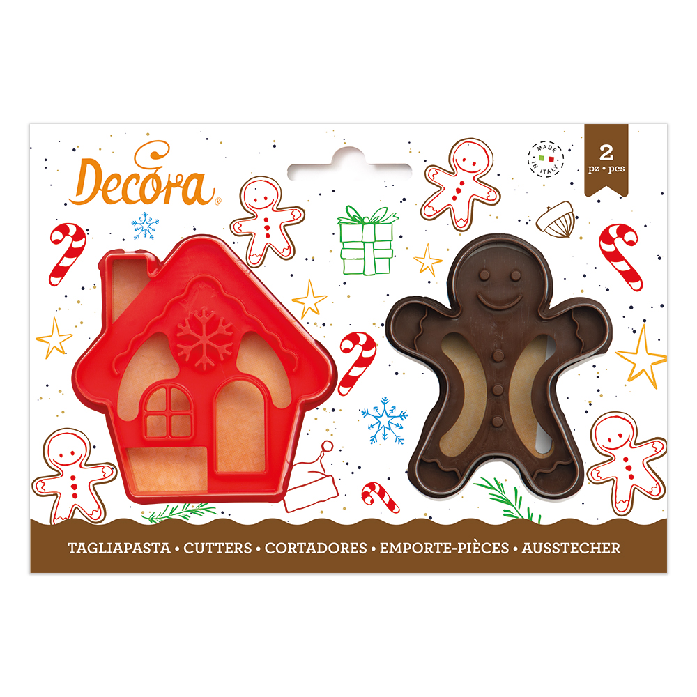 Red 4" Gingerbread Man Cookie Cutter Art Mold 