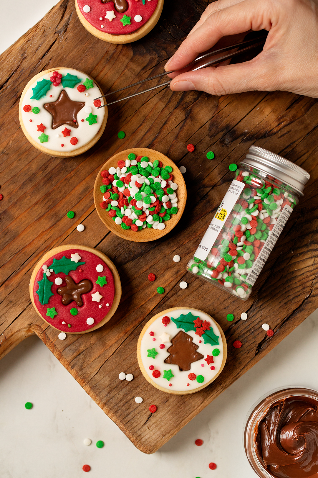 Sprinkles Mix Confetti Rosso Bianco e Verde - immagine 3