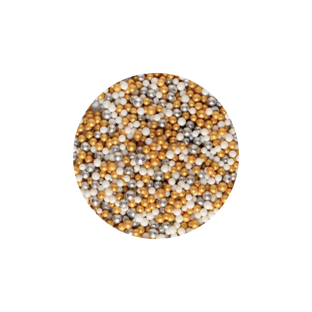 Sprinkles Mix Perline Oro e Bianco - immagine 4