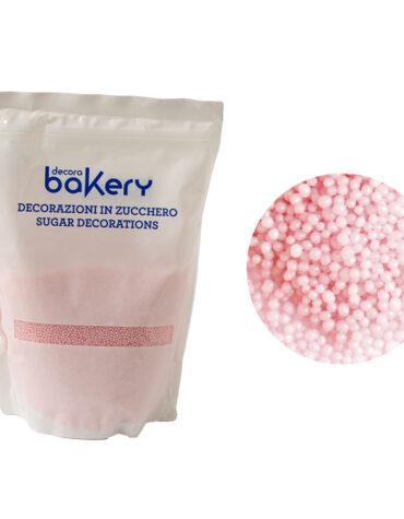 Perline di zucchero rosa perlato 1 Kg