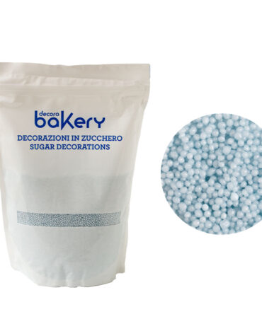 Perline di zucchero azzurro perlato 1 Kg