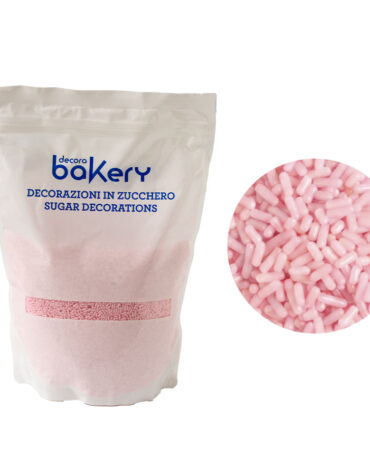 Bastoncini di zucchero rosa perlato 1 Kg