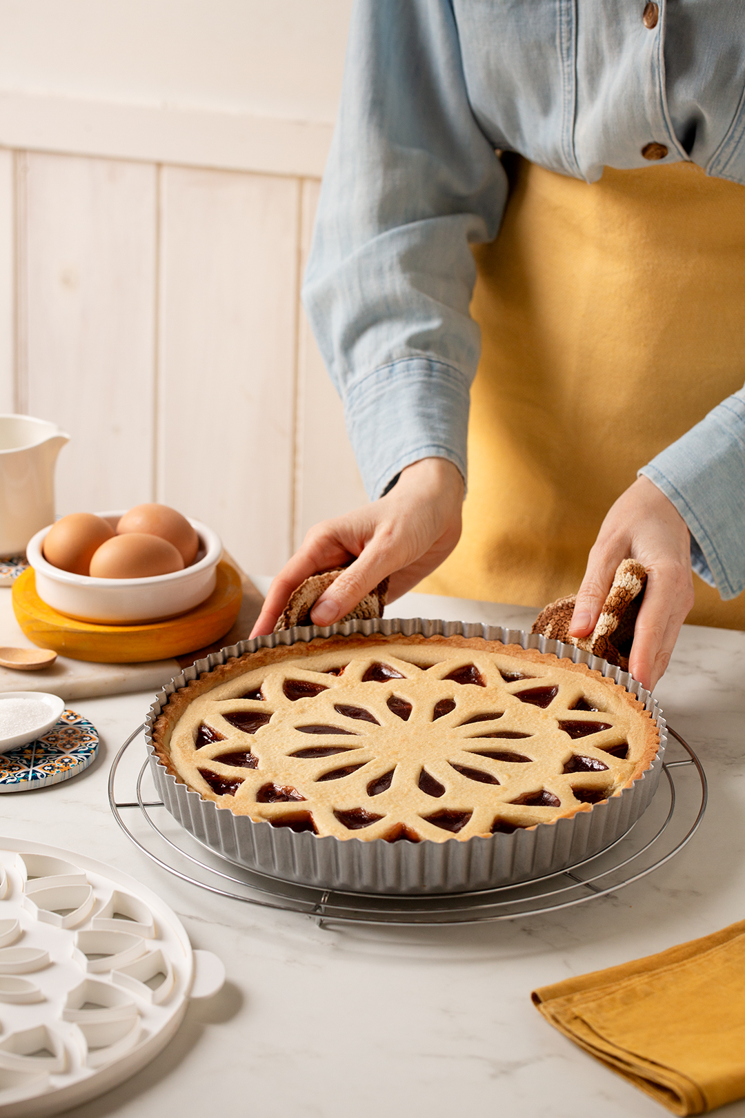 Griglia tagliapasta per crostata Fiore - immagine 5
